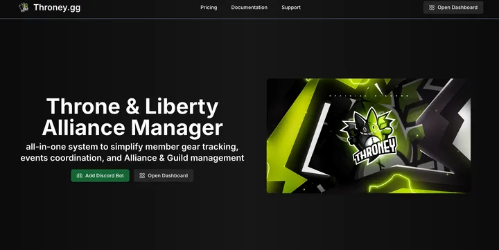 Throney: Throne and Liberty Guild Manager